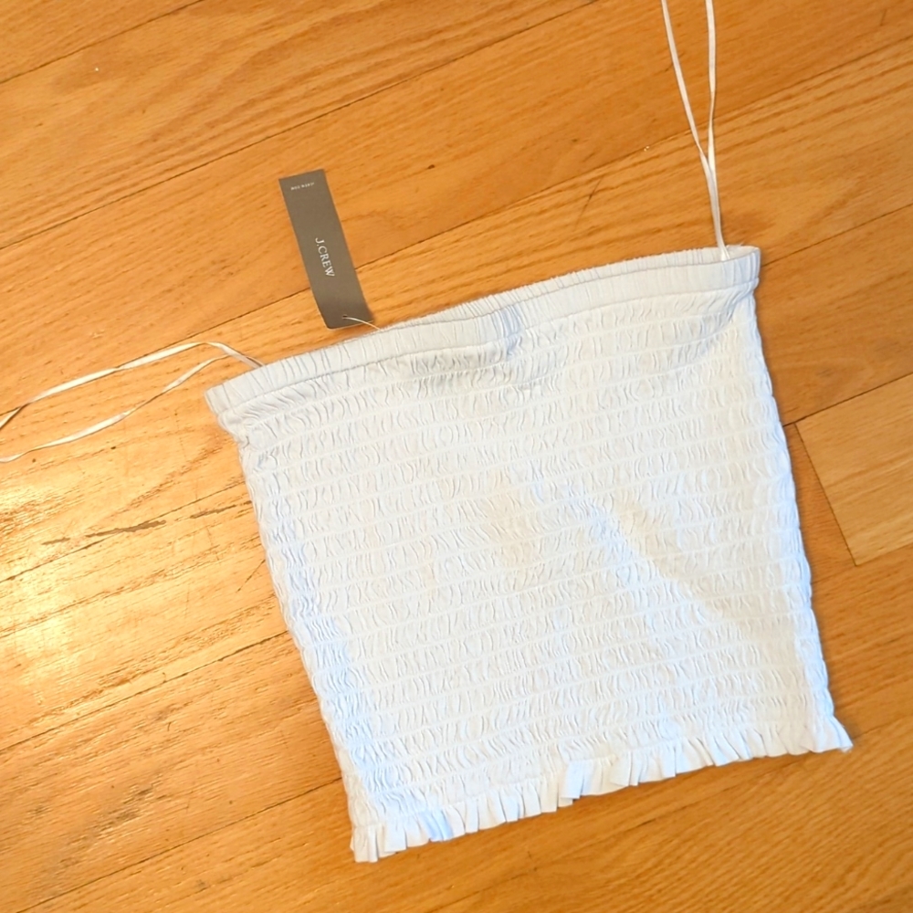J.Crew Smocked Tube Top - xxs